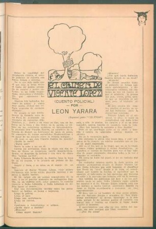 El crimen de Vicente López : (Cuento policial)