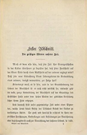 Einheit und Widerstreit der religiös-kirchlichen und der sittlich-humanen Dogmen des Christenthums