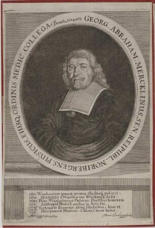 Bildnis des Georg Abraham Mercklinus