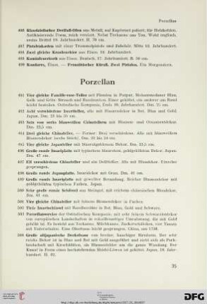 Porzellan (Nr. 491-544)