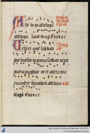 [283r - 283r] Antiphon Alleluia.