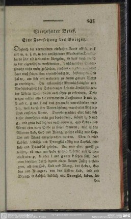 Vierzehnter Brief. Eine Fortsetzung des Vorigen
