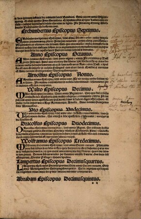Jncipit Cronica Episcoporum Frisingens[is] ecclesie : Sanctus Corbinianus primus antistes ecclesi[a]e, Frisingensis cuius vita & origo sequitur
