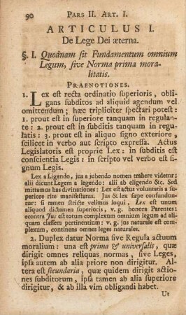 Articulus I. De Lege Dei æterna