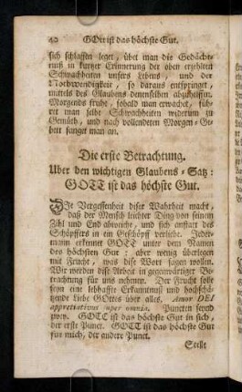 40-57, Die erste Betrachtung