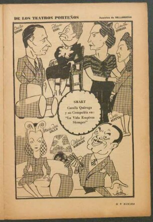 De los teatros Porteños [Dibujos]