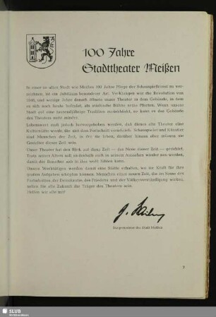 100 Jahre Stadttheater Meißen