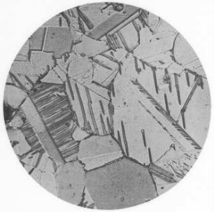 Schliffbild von ? : Technikgeschichte | Stoffkunde und Materialprüfung | Stoffkunde | Metallographie | Metallographie des Eisens und seiner Legierungen