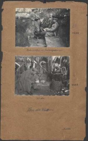 Weihnachtsfeier im Schützengraben 1915