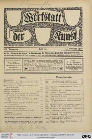 Heft 21 (24. Februar 1908)
