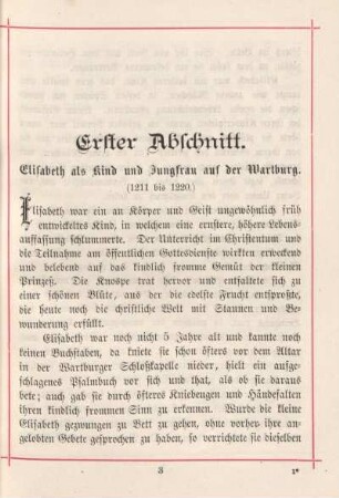 Erster Abschnitt. Elisabeth als Kind und Jungfrau auf der Wartburg. (1211 bis 1220)