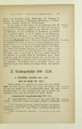 II. Reichsgeschichte 800-1250