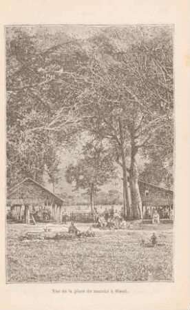 Vue de la place du marché à Siassi