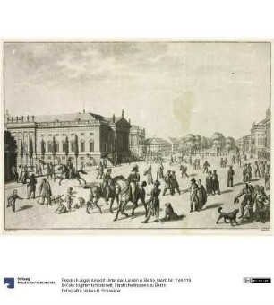 Ansicht Unter den Linden in Berlin