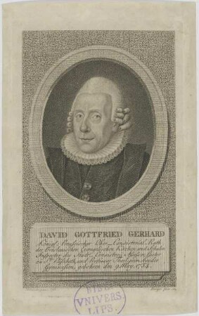 Bildnis des David Gottfried Gerhard