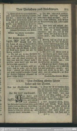 XXXI. Von Erlösung allerley Uebels Leibes und der Seelen