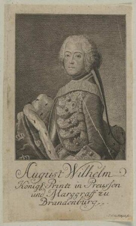 Bildnis des Prinzen August Wilhelm in Preussen