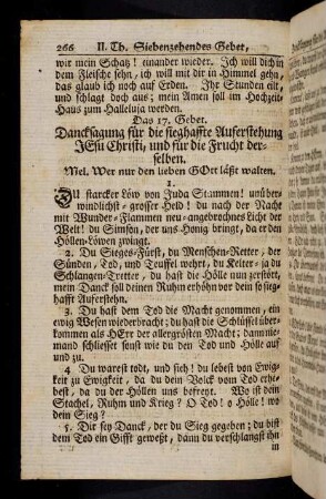 266-271, Das 17. Gebet