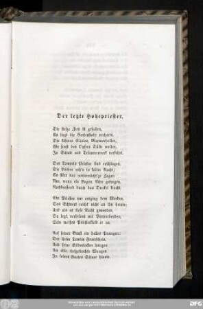 Der letzte Hohepriester.