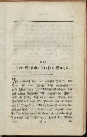 Von der Absicht dieses Buches