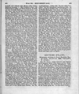 Kohl, J. G.: Deutschen Mundes Laute. Königsberg: Unzer 1834