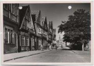 Celle, Bergstraße und Stadtkirche St. Marien