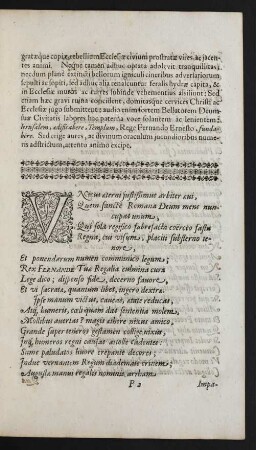 Unicus aeterni iustissimus arbiter aevi [...]