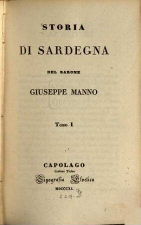 Storia di Sardegna, 1