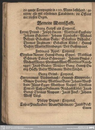 Gemeine Mannschafft