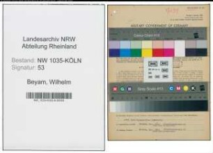 Entnazifizierung Wilhelm Beyam , geb. 01.03.1903 (Arbeiter)
