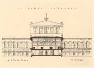Oper, Hannover: Schnitt 1-1 durch das Foyer 1:100