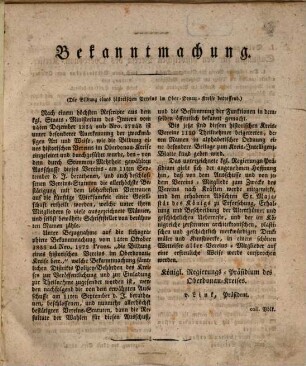 Jahrs-Bericht des Historischen Vereins im Vorigen Oberdonau-Kreise. 1, 1.1835 (1836)