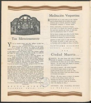 Tan Silenciosamente