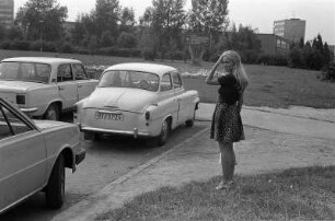 Ostrava-Vyskovice : In Ostrava-Vyskovice, Vyskovická, mit Skoda und Lada