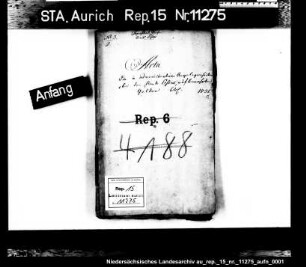 Die bei den Ämtern verwahrten staatlichen Gelder: Amt Esens