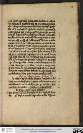 Dedit discipulis suis dicens Accipite et bibite ex eo omnes. Hic est enim calix novi...