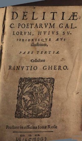 Delitiae C. Poetarum Gallorum, Huius Superiorisque Aevi illustrium, 3