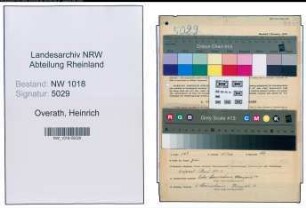 Entnazifizierung Heinrich Overath , geb. 20.07.1892 (Arbeiter)