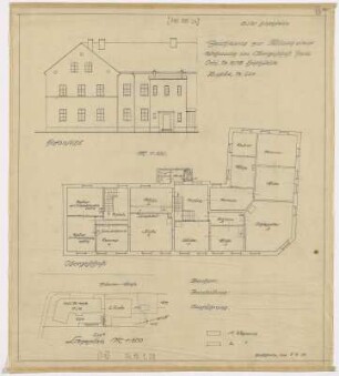 Teilung einer Wohnung im Obergeschoß Haus Ortsl.Nr.107B (m. Lageplan)