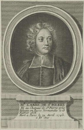Bildnis von Charles Irénée Castel de Saint-Pierre