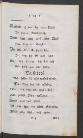 Bußlied.