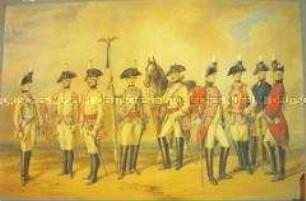 Uniformdarstellung der Kürassiere 1786, Altpreußische Armee