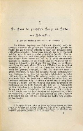 Die Grafen und Fürsten von Hohenzollern