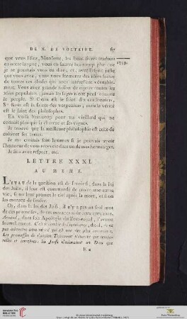 (Lettre XXXI - XL)