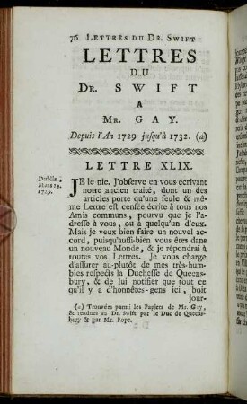 Lettre XLIX. - Lettre L.