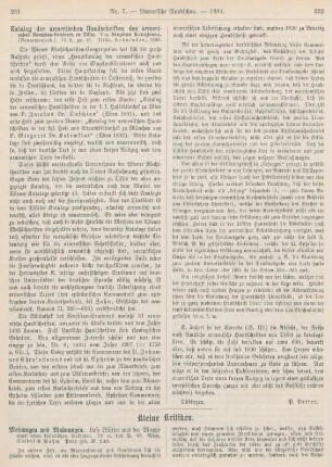 231-234 Kleine Kritiken