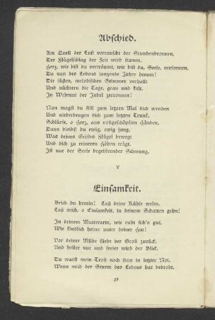 Einsamkeit