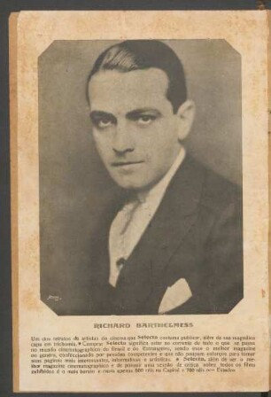 [Ilustração de] Richard Barthelmess