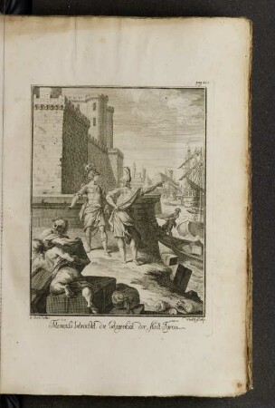 Telemach betrachtet die Gelegenheit der Stadt Tyrus.