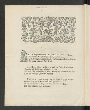 [Auf die beglückte Vermählung des Herrn Licentiaten Volckmanns mit der Demoiselle Martens.]
